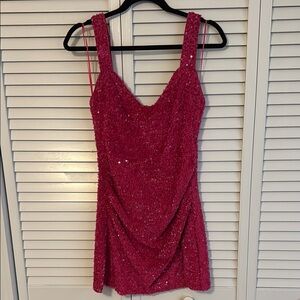 Princes Polly Elegant Pink Sequin Dress
